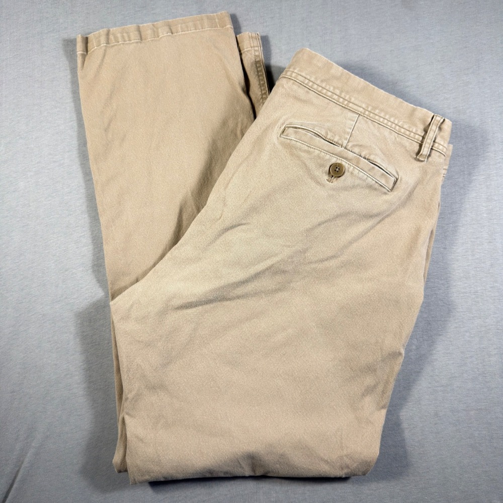 Bonobos Slim Washed Chinos Mens 38x30 Tan Khaki Cotton Stretch Casual Pants